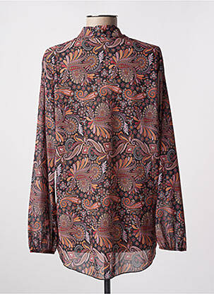Tunique manches longues légère et transparente orange VICTORIA femme