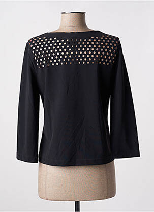 Chemisier coupe cintrée manches longues noir CASSIOPEE femme