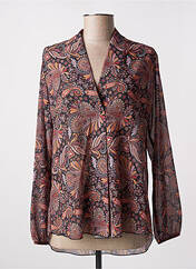 Tunique manches longues orange VICTORIA pour femme seconde vue