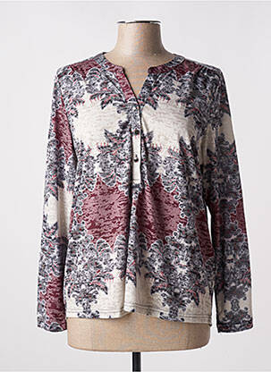 Top tissage jersey manches longues gris BRANDTEX femme