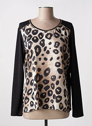 Top stretch manches longues noir VICTORIA femme