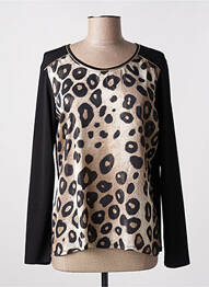 Top stretch manches longues noir VICTORIA femme