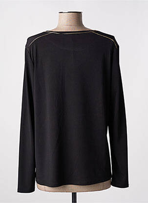 Top stretch manches longues noir VICTORIA femme