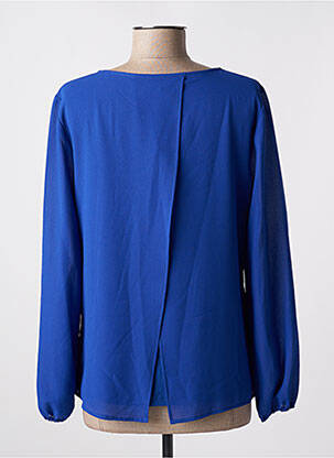 Blouse légère et transparente manches longues bleu TINTA STYLE femme