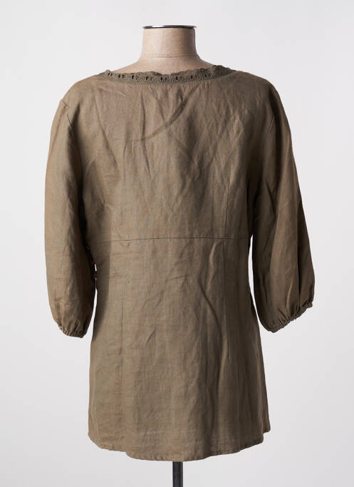 Tunique manches longues vert MALVIN pour femme