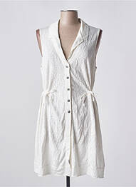 Gilet sans manche coupe cintrée blanc SIMCLAN femme