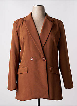 Blazer poches marron MELITEA femme