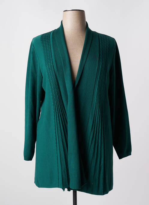 Gilet manches longues vert SIGNATURE pour femme