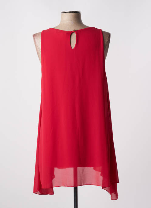 Tunique sans manche rouge OLTRE TEMPO pour femme