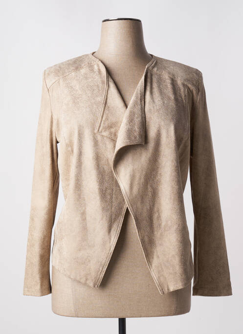 Veste casual beige SIGNE NATURE pour femme