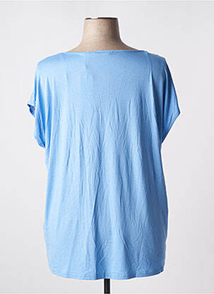 T-shirt coupe droite manches courtes bleu TOM TAILOR femme