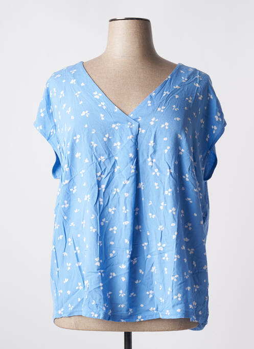 T-shirt coupe droite manches courtes bleu TOM TAILOR femme