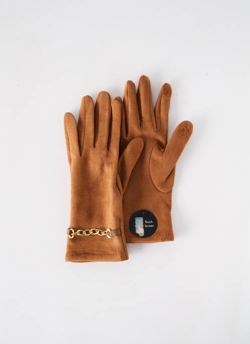 Gants marron MM SWEET pour femme