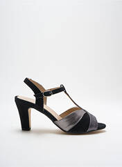 Sandales/Nu pieds noir REQINS pour femme seconde vue