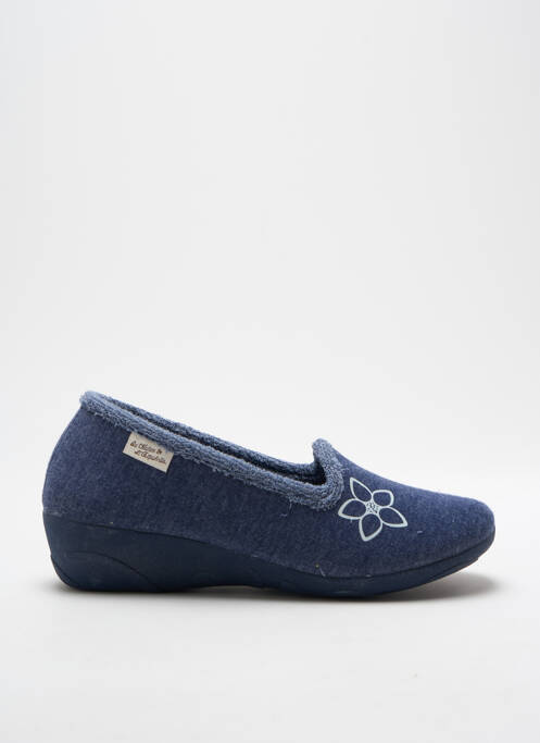 Chaussons/Pantoufles bleu LA MAISON DE L'ESPADRILLE pour femme