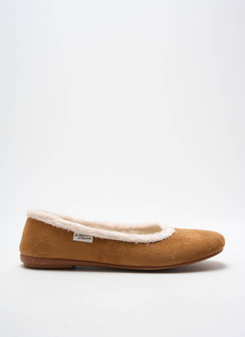 Chaussons/Pantoufles marron LA MAISON DE L'ESPADRILLE pour femme