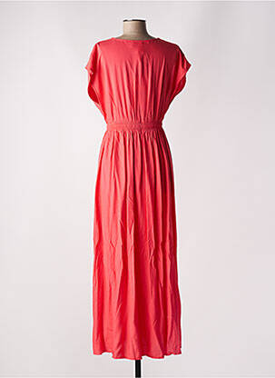 Robe longue manches courtes manches courtes rose Y.A.S femme