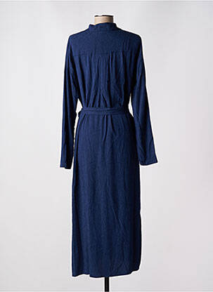 Robe longue manches longues manches longues bleu MINIMUM femme