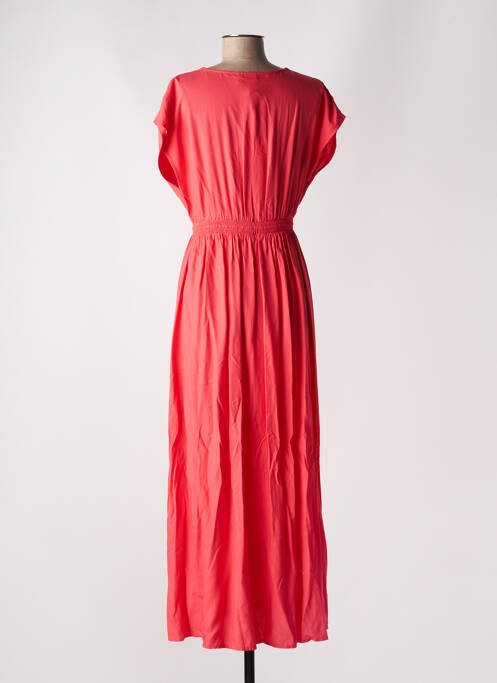 Robe longue manches courtes manches courtes rose Y.A.S femme