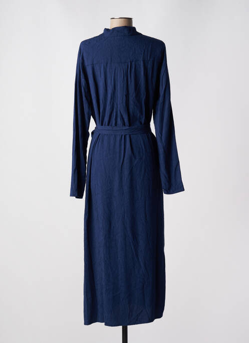 Robe longue manches longues manches longues bleu MINIMUM femme