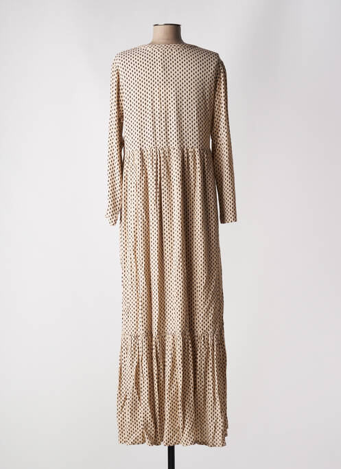 Robe longue beige INDI & COLD pour femme