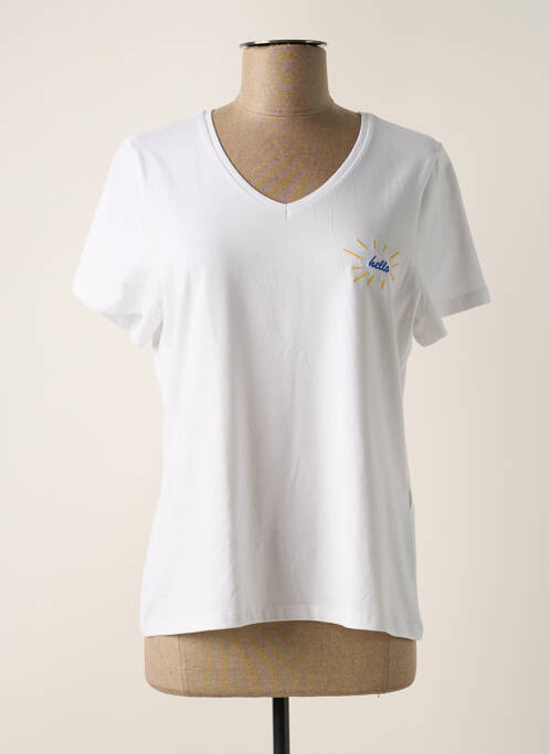 T-shirt blanc PIECES pour femme