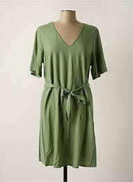 Robe mi-longue manches courtes manches courtes vert VERO MODA femme