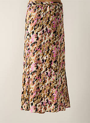 Jupe longue coupe évasée marron VERO MODA femme