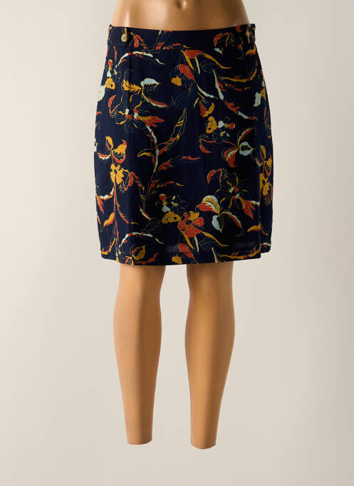 Jupe courte coupe droite bleu ARTLOVE femme