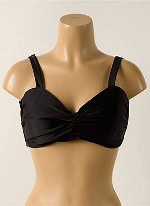 Haut de maillot de bain stretch haut soutien-gorge moulé noir ONLY femme