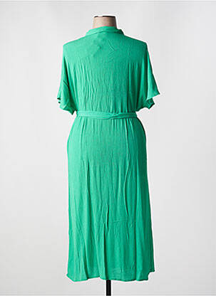 Robe longue manches courtes manches courtes vert VERO MODA femme