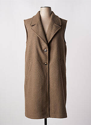 Manteau long coupe droite sans capuche marron VERO MODA femme
