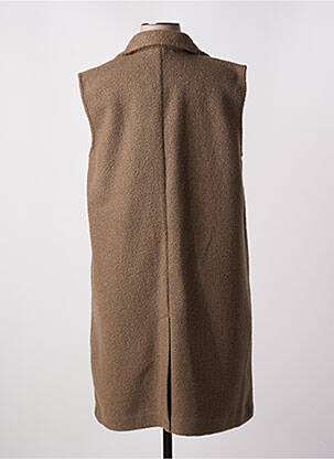 Manteau long coupe droite sans capuche marron VERO MODA femme