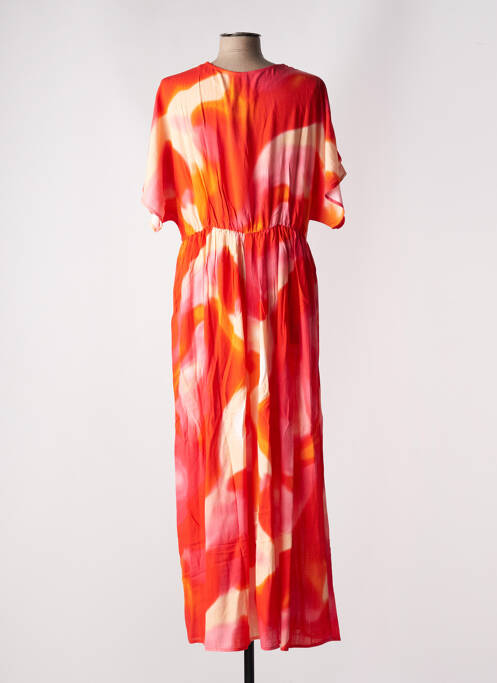 Robe longue orange VERO MODA pour femme