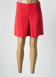 Short taille à pinces taille haute rouge ARTLOVE femme