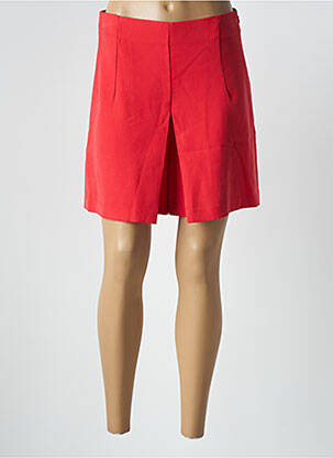 Short taille à pinces taille haute rouge ARTLOVE femme