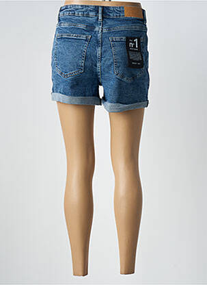 Short tissage denim taille haute bleu fonce NOISY MAY femme