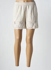 Short beige PIECES pour femme seconde vue