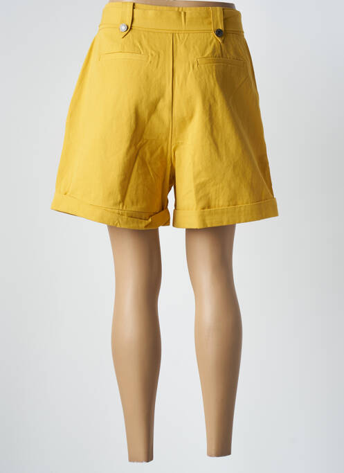 Short taille à pinces taille haute jaune ARTLOVE femme