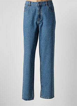 Jeans coupe droite taille haute taille haute bleu Y.A.S femme