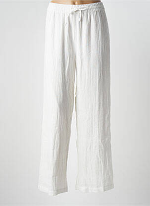 Pantalon large blanc PIECES pour femme