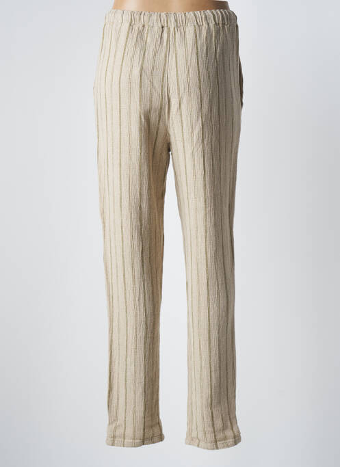 Pantalon droit vert INDI & COLD pour femme