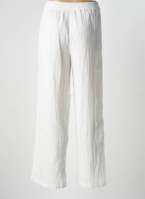 Pantalon large blanc PIECES pour femme