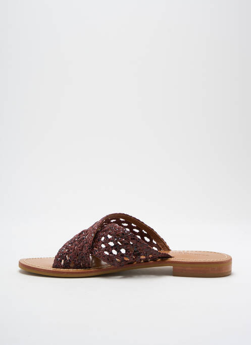 Mules/Sabots violet COULEUR POURPRE pour femme