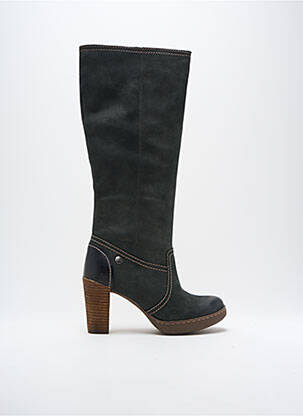 Bottes nubuck talon de 4 à 6cm noir CLARKS femme