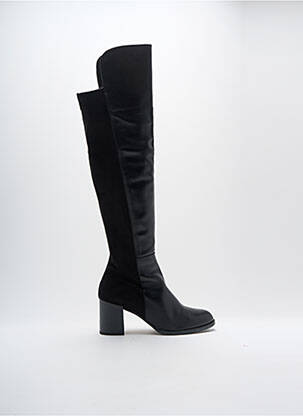 Cuissardes matière lisse talon de 4 à 6cm noir AMARU femme