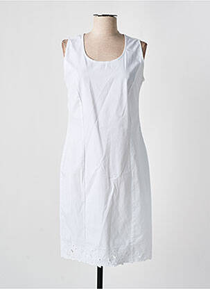 Robe mi-longue sans manche sans manche blanc MERI & ESCA femme