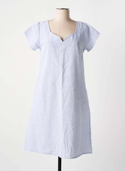 Robe mi-longue bleu AGATHE & LOUISE pour femme