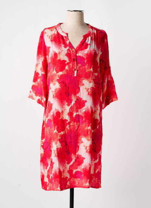 Robe mi-longue rose AGATHE & LOUISE pour femme