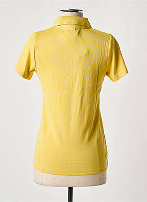 Polo tissage jersey manches courtes jaune M.X.O femme